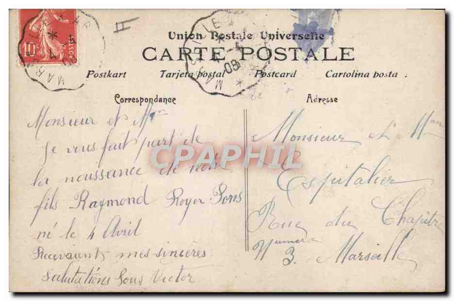 CPA Fantaisie Enfant Bebe  — Rückseite