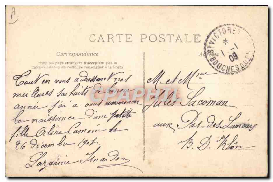 CPA Fantaisie Enfant Bebe  — Rückseite