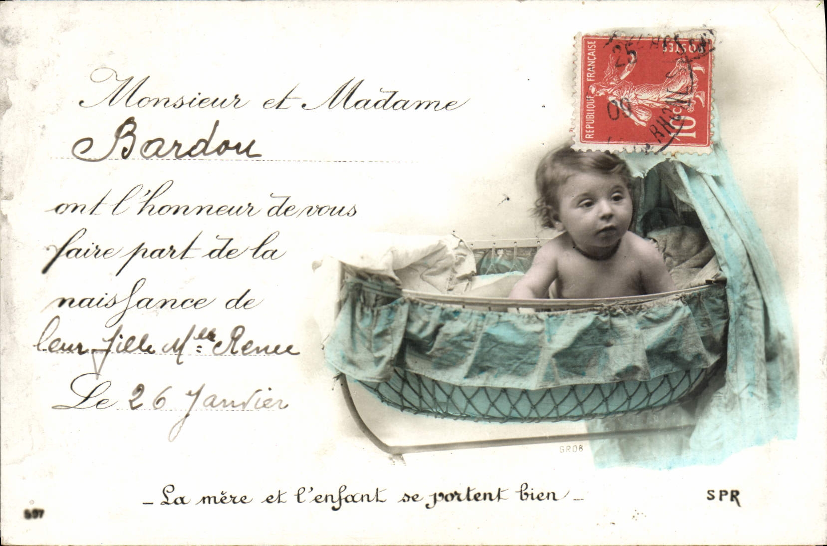 CPA Fantaisie Enfant Bebe Bardou
