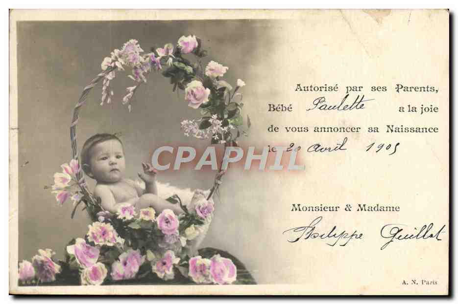 CPA Fantaisie Enfant Bebe Paulette 