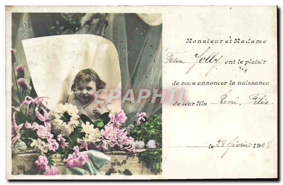 CPA Fantaisie Enfant Bebe Felix Jolly