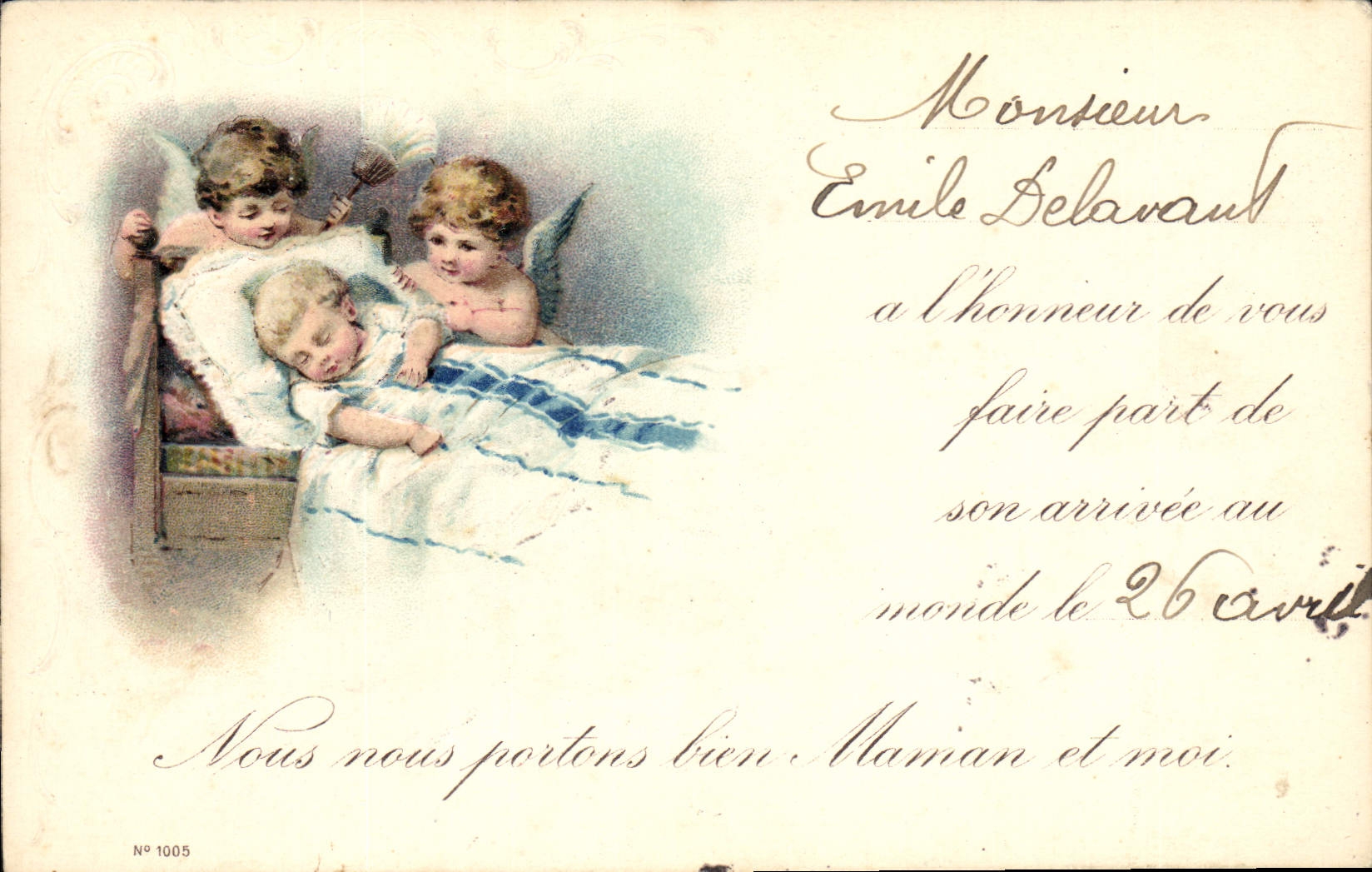 CPA Fantaisie Enfant Bebe Emile Delavaut 
