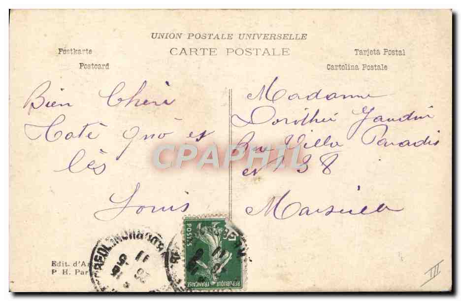 CPA Fantaisie Enfant Bebe Louis  — Rückseite