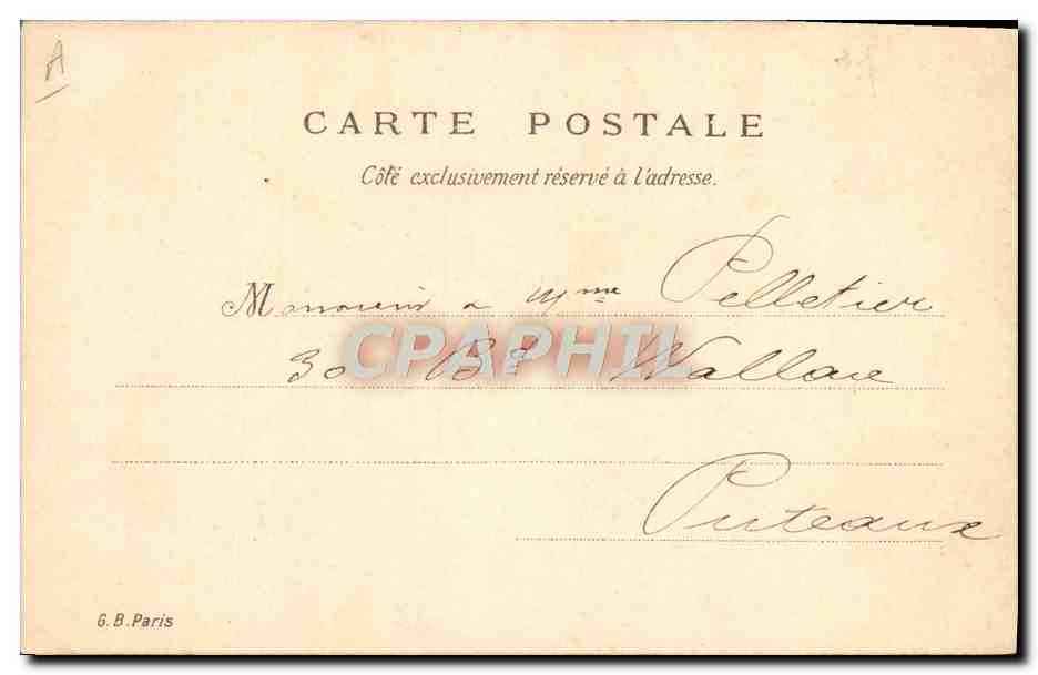 Nourrisson — Naissance de Gaston — G.B. Paris — Rückseite
