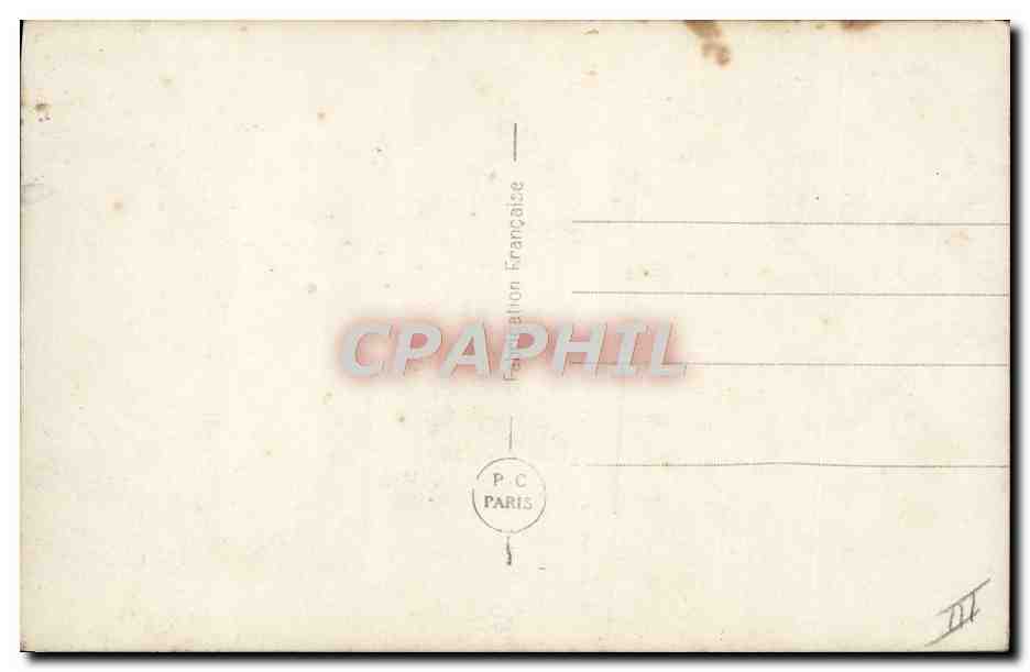 Nouveau-né dans un berceau à baldaquin — roses — éditeur P.C. Paris, n° 561 — Reverso