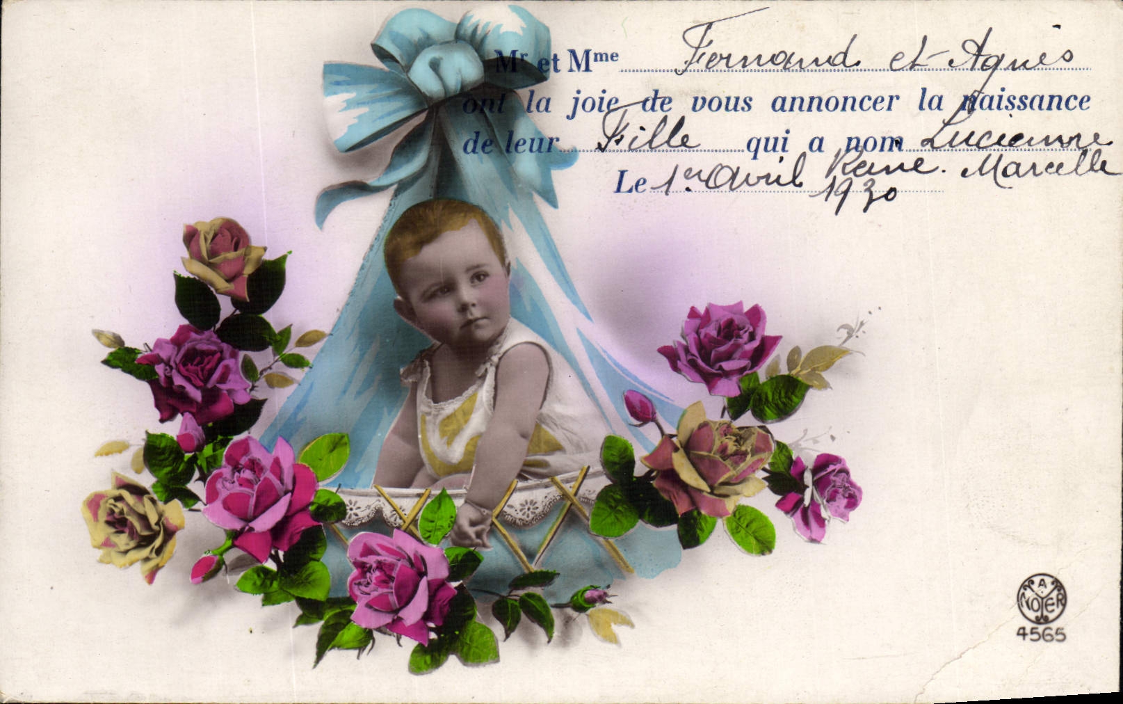 CPA Fantaisie Enfant Bebe Fernand et Agnes