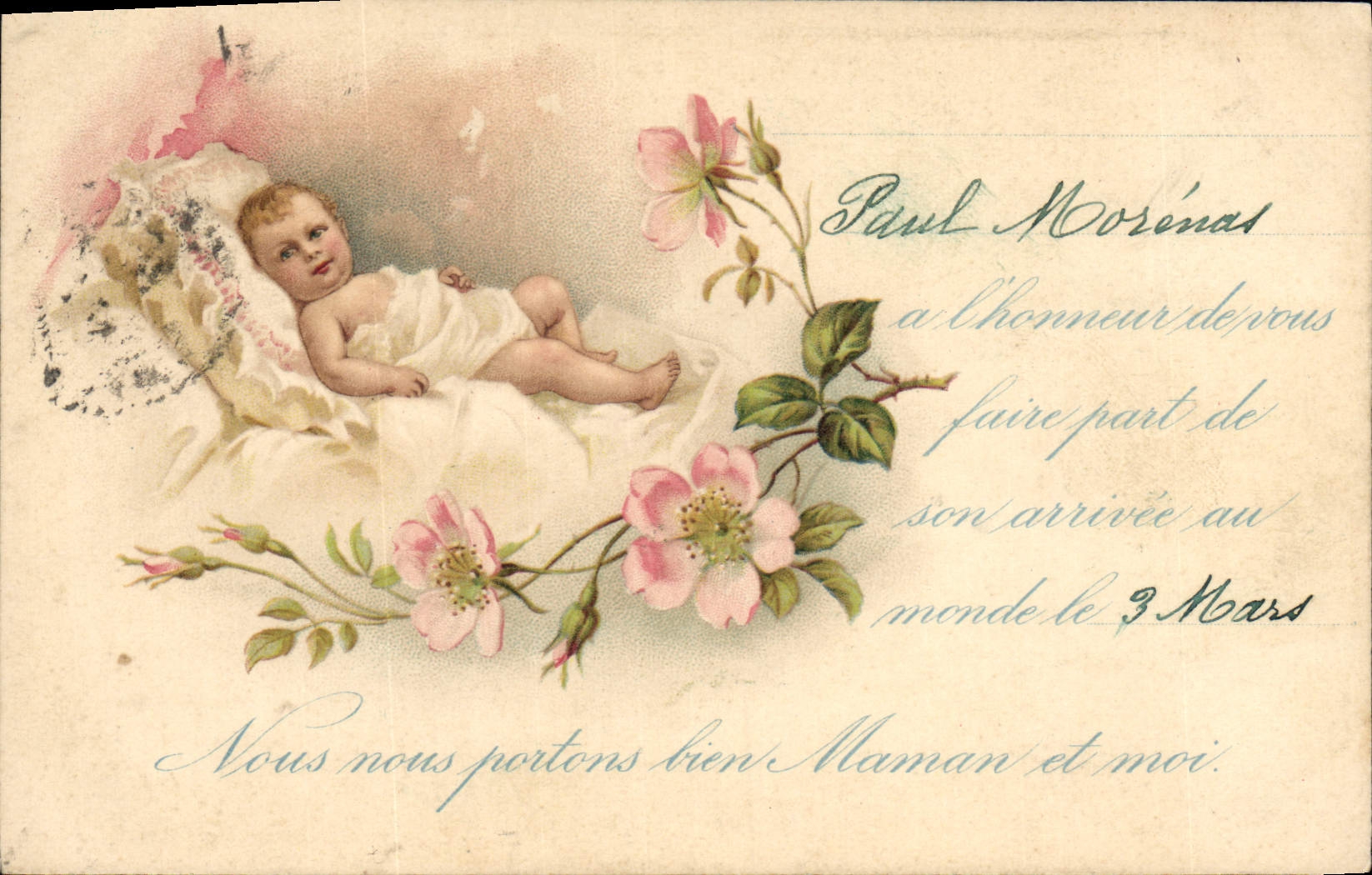 CPA Fantaisie Enfant Bebe Paul Morenas