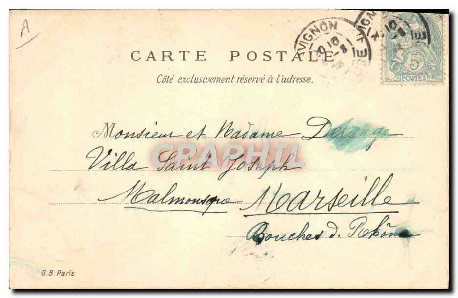 CPA Fantaisie Enfant Bebe Paul Morenas — Rückseite