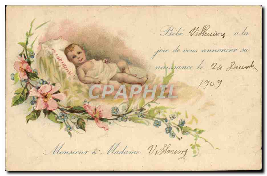 CPA Fantaisie Enfant Bebe Villerimy 