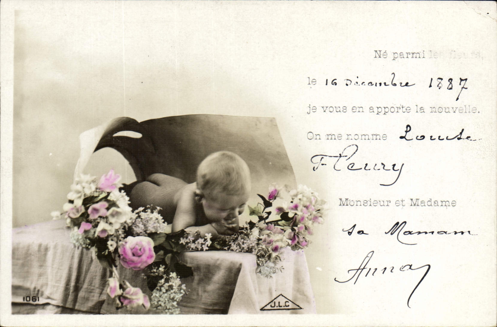 CPA Fantaisie Enfant Bebe Louise Fleury