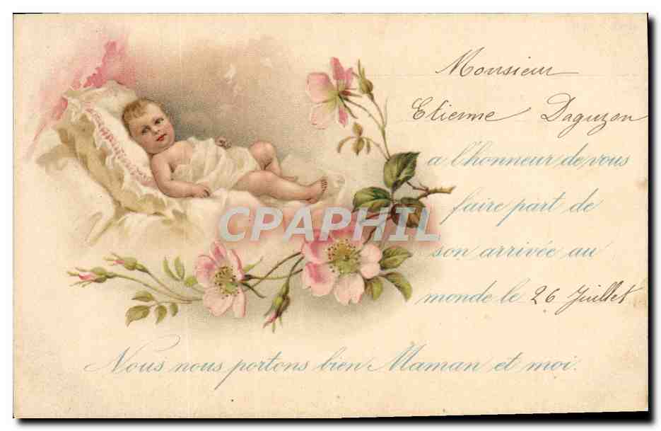 CPA Fantaisie Enfant Bebe Etienne Daguzon 