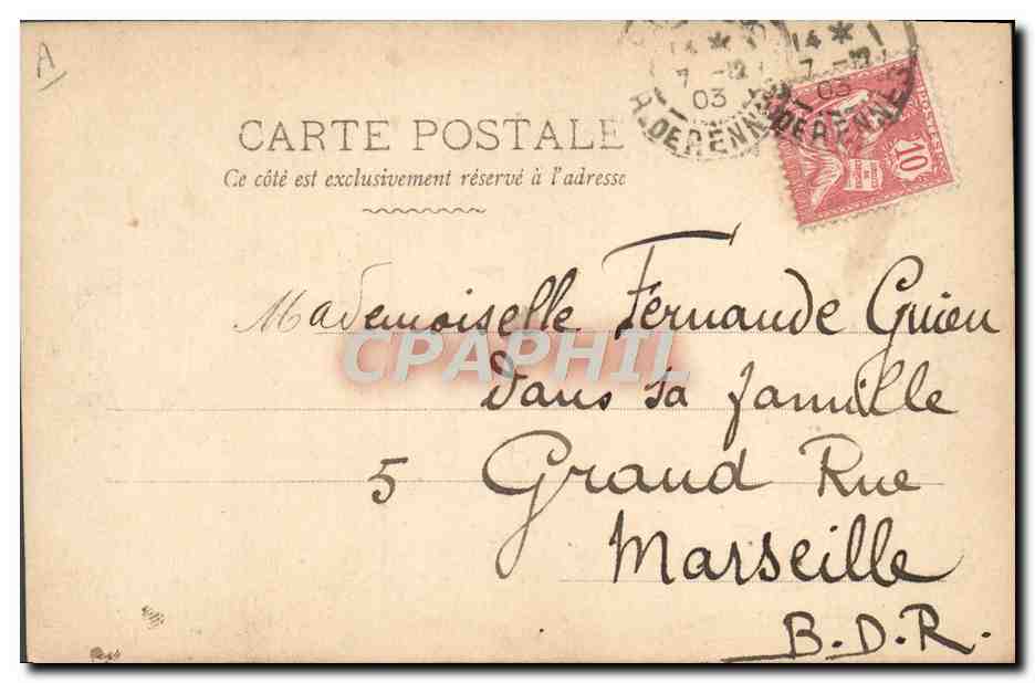 Sujet féerique — Paris, 7.9.1903 — Reutlinger, n° 173/18 — Reverso