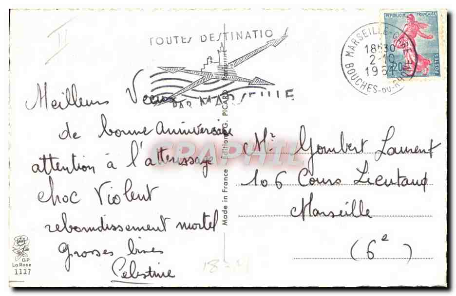 CPA Fantaisie Humour Jean Chaperon Soldat Militaria — Rückseite
