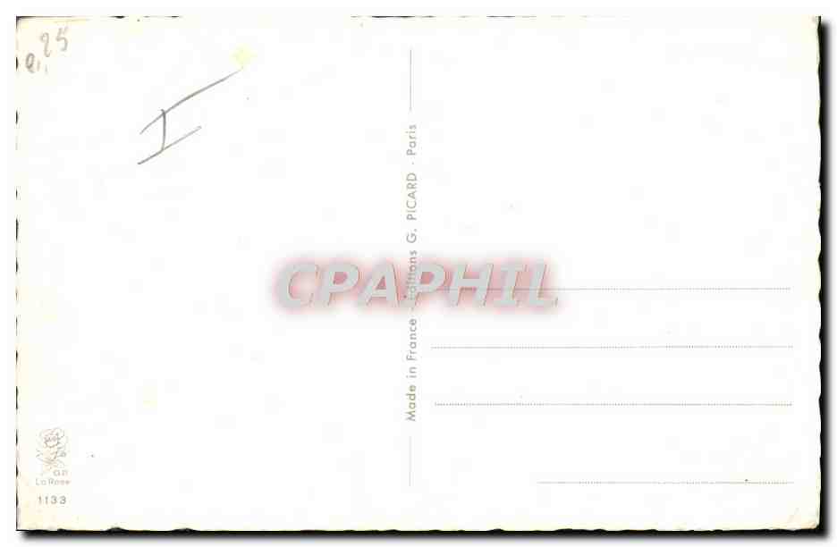 CPA Fantaisie Humour Auto Ecole Jean Chaperon — Rückseite