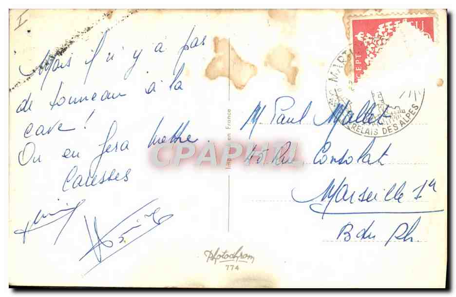 CPA Fantaisie Humour Alcool  — Rückseite