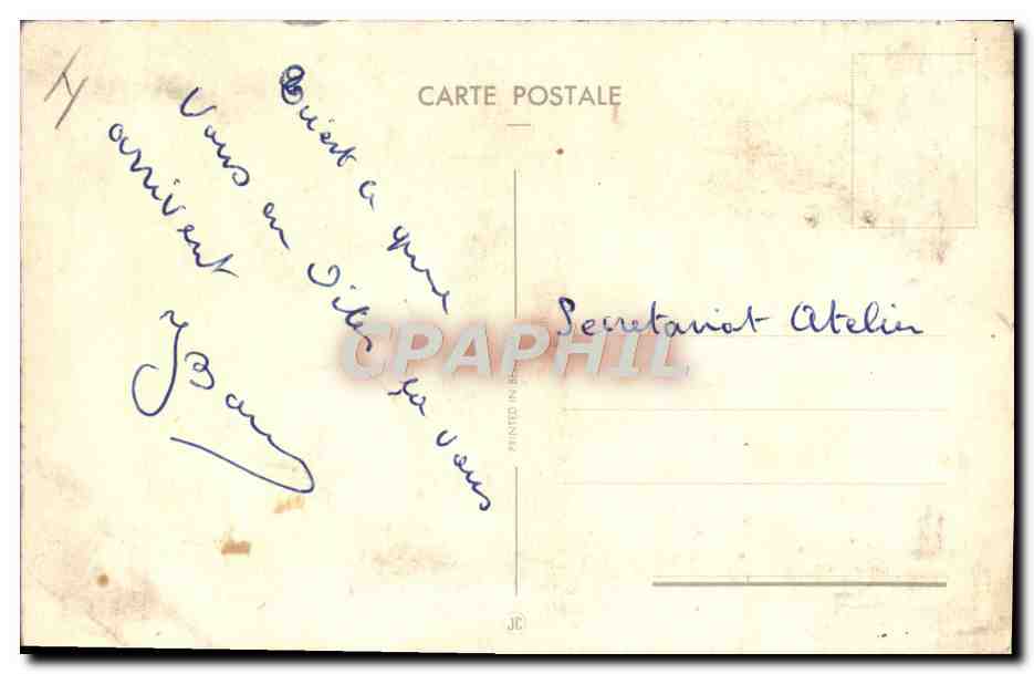 CPA Fantaisie Humour Femme — Rückseite