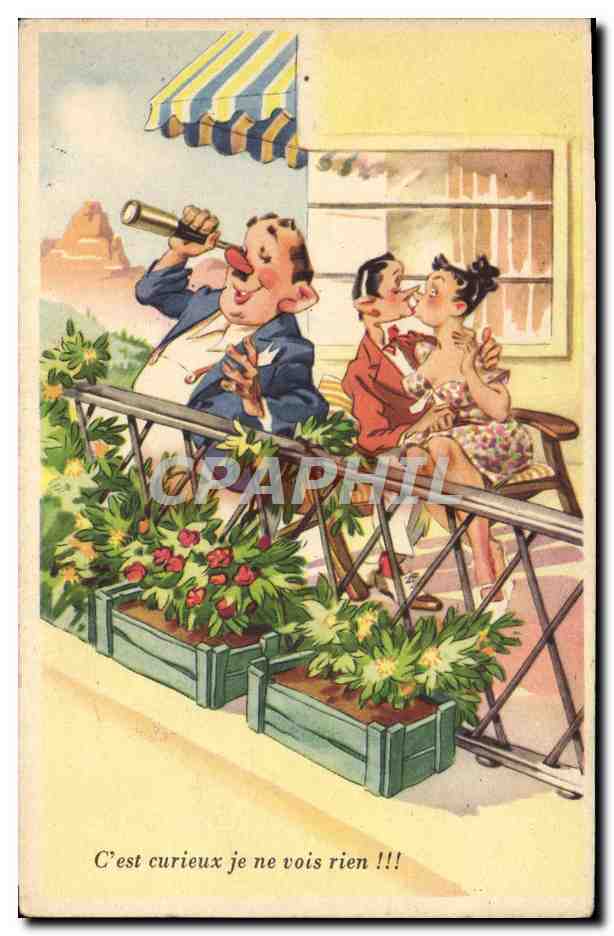 CPA Fantaisie Humour Lunette