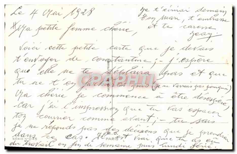 CPA Fantaisie Humour Stationnement reserve  — Rückseite