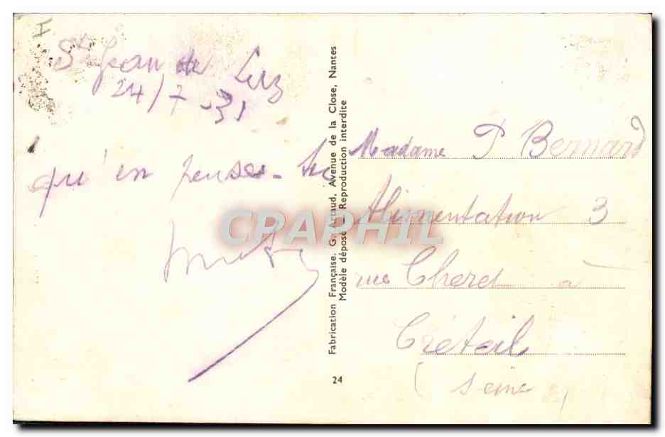 CPA Fantaisie Humour Plage Madame Trouillarde Femme forte  — Rückseite