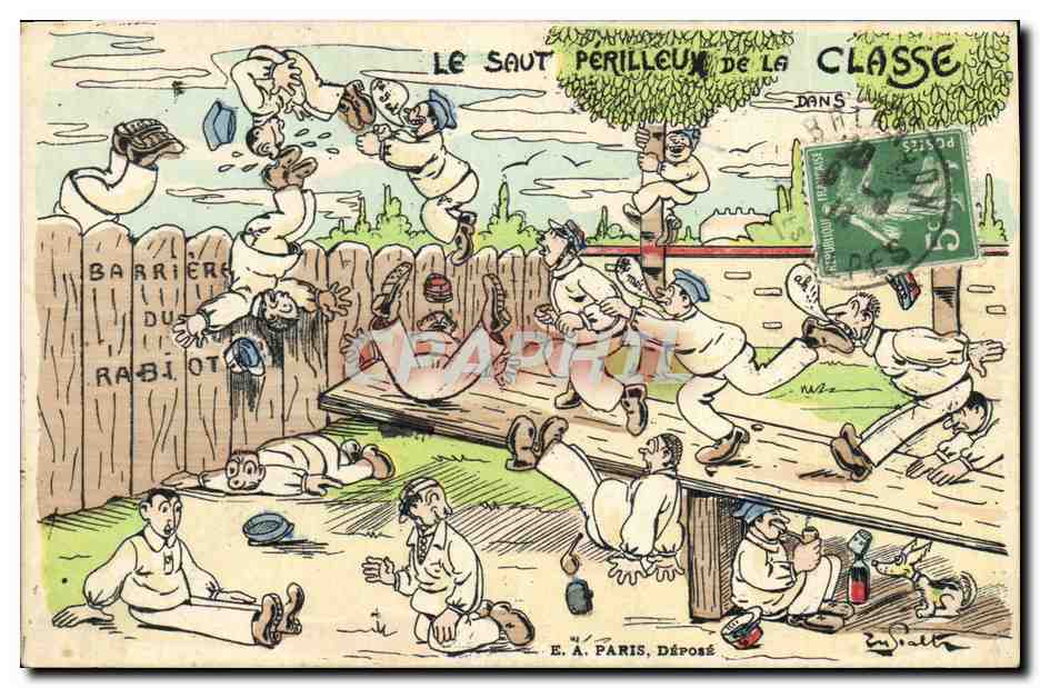 Le saut perilleux de la classe — dans les barrières du Rabiot — E. A. Paris, déposé