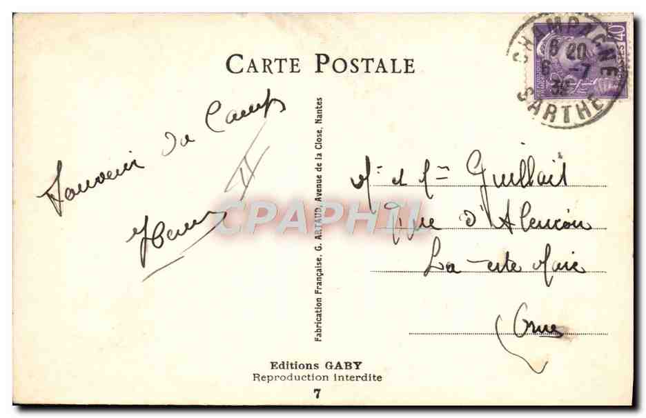 La Revue d'Équipement — caricature militaire — G. Petit, n°7 — Verso