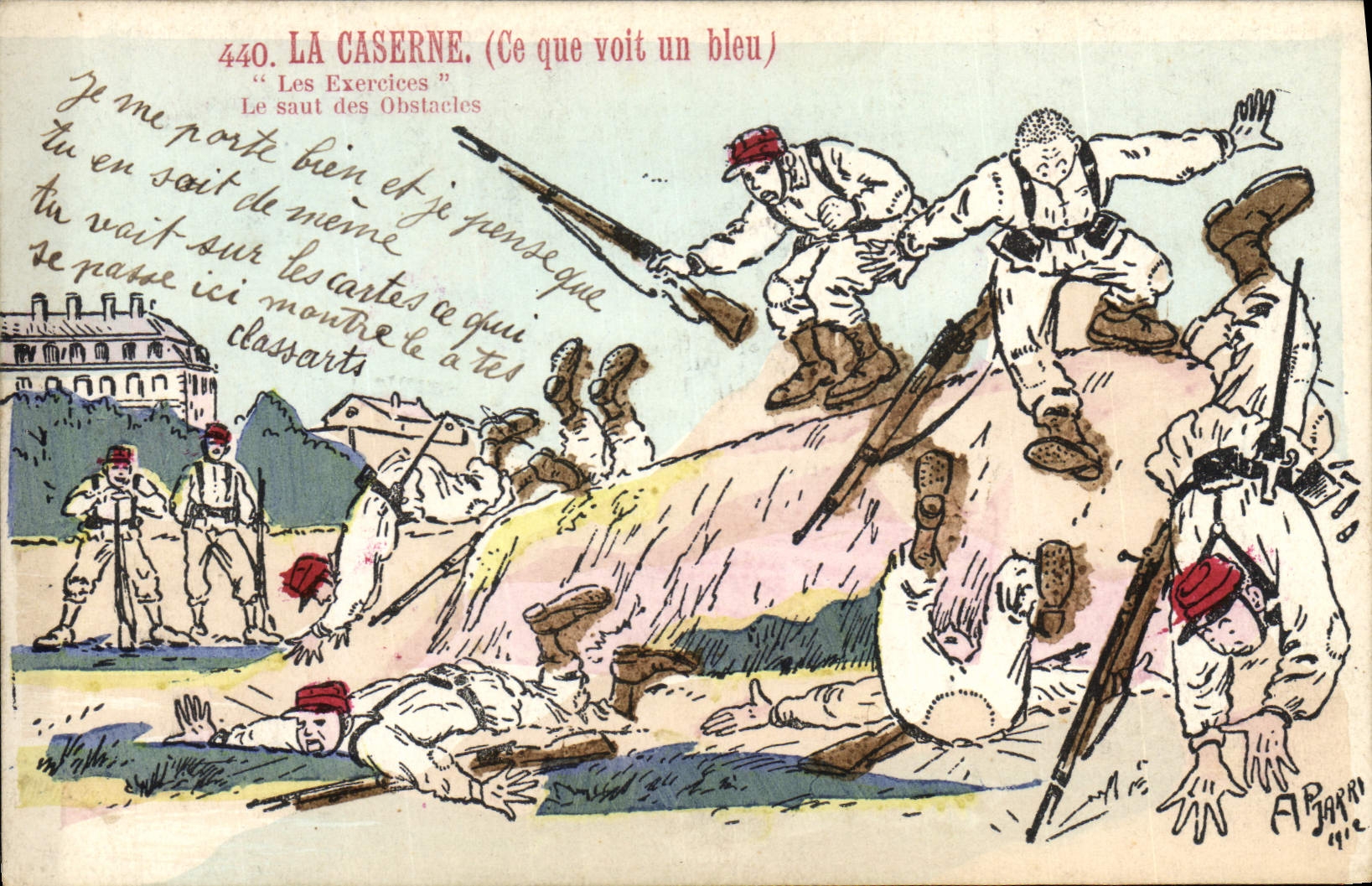 La Caserne — Les Exercices (Ce que voit un bleu) — A. Baram, n°440