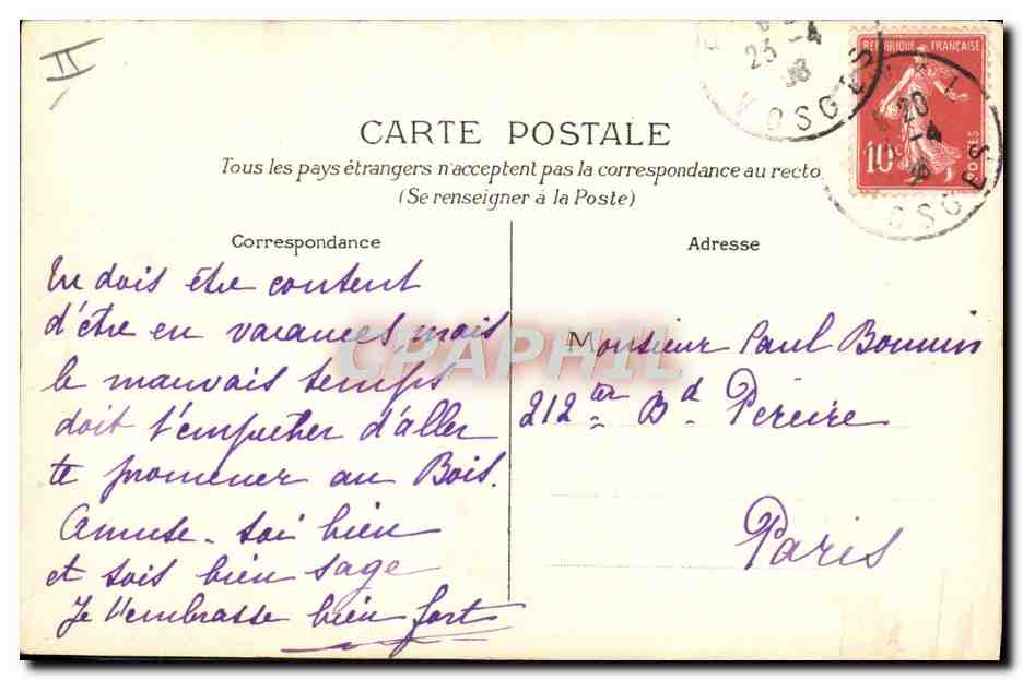 Les tire-au-flanc — Infirmerie militaire — Chromo-Litho KLEIN & Cie, Epinal — Verso
