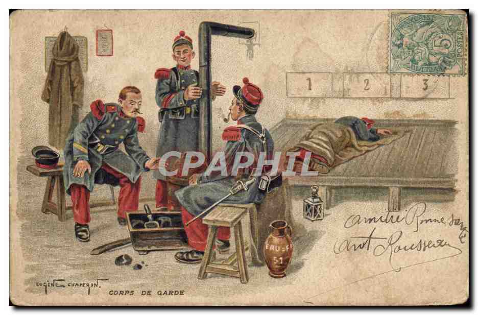 CPA Fantaisie Militaria Corps de classe 