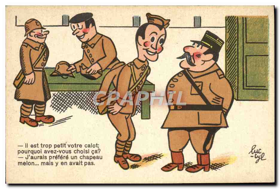 CPA Fantaisie Militaria 