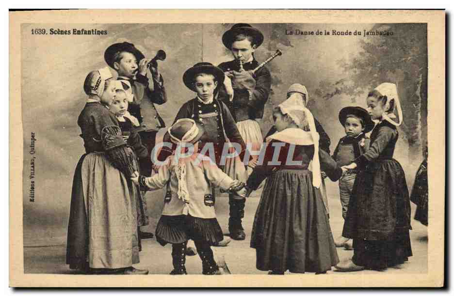 CPA Folklore La danse de la ronde du Jambadao Enfants
