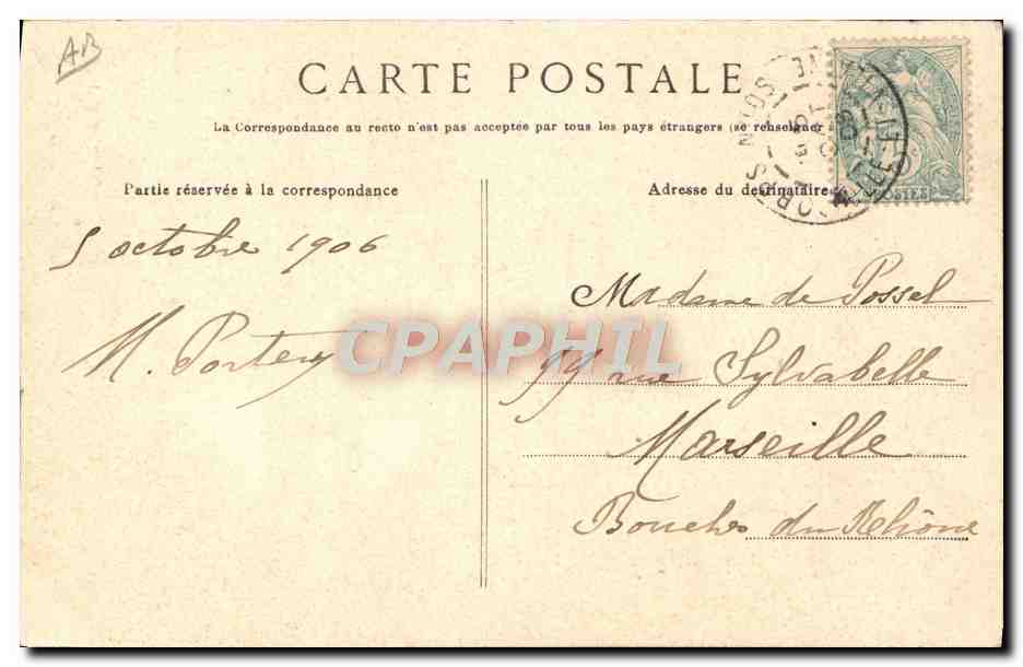 CPA Folklore Tabac Morlaix Vieille porteuse d'eau fumant sa pipe TOP — Verso