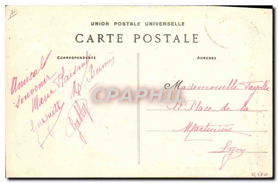 CPA Folklore Bretagne La pipe Tabac  — Verso