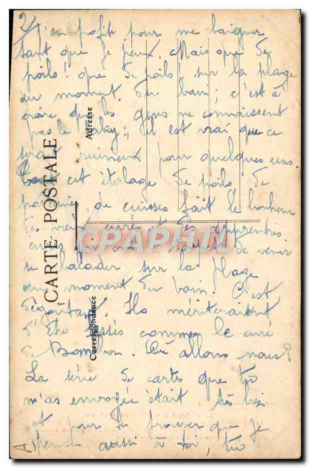 CPA Folklore Autour des lits bretons Le biniou breton  — Verso