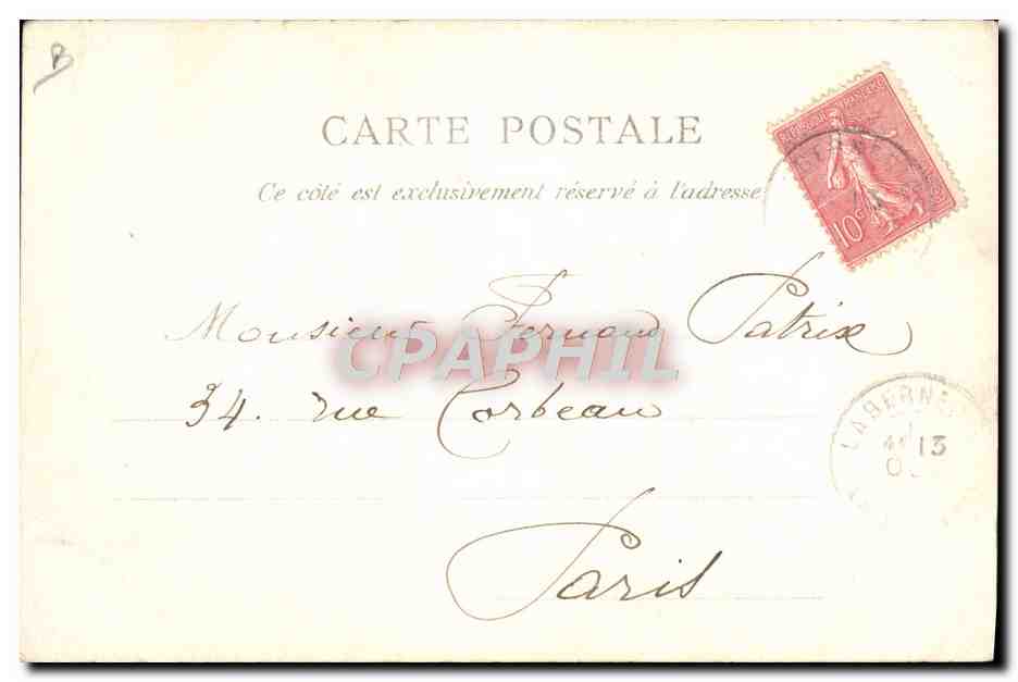 CPA Folklore Bretagne Noces bretonnes 5 mries  — Verso