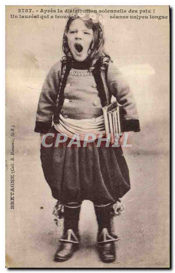 CPA Folklore Enfant Bretagne 