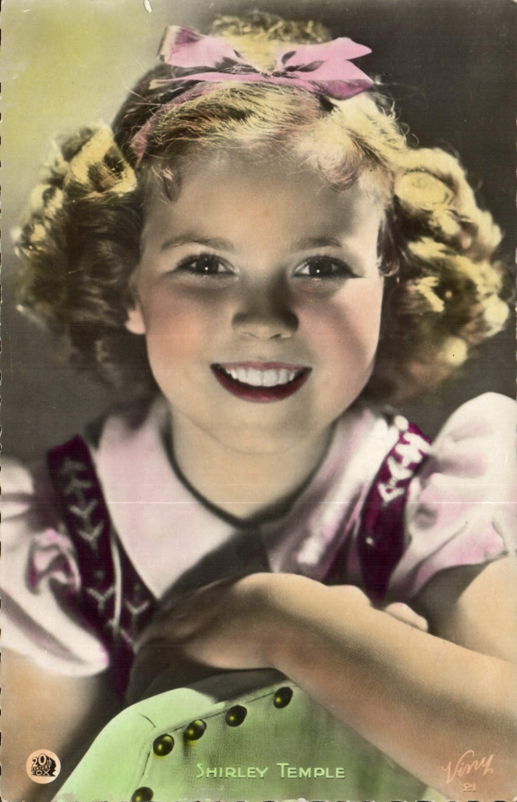 Shirley Temple — portrait en couleur — Vinni, n°21