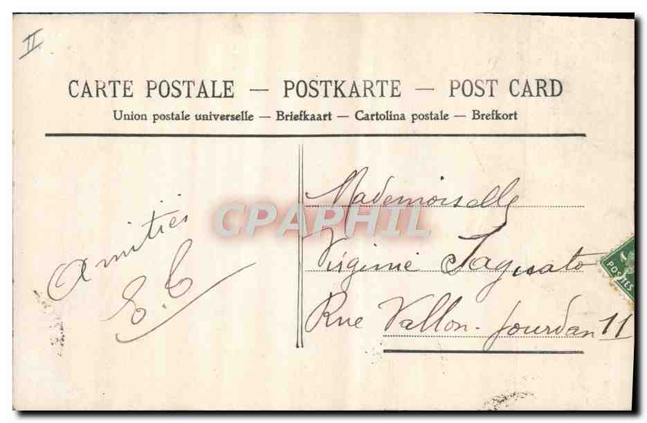 CPA Fantaisie Telephone Enfant — Rückseite