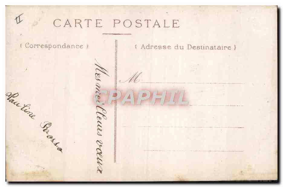 CPA Fantaisie Telephone Enfant — Verso