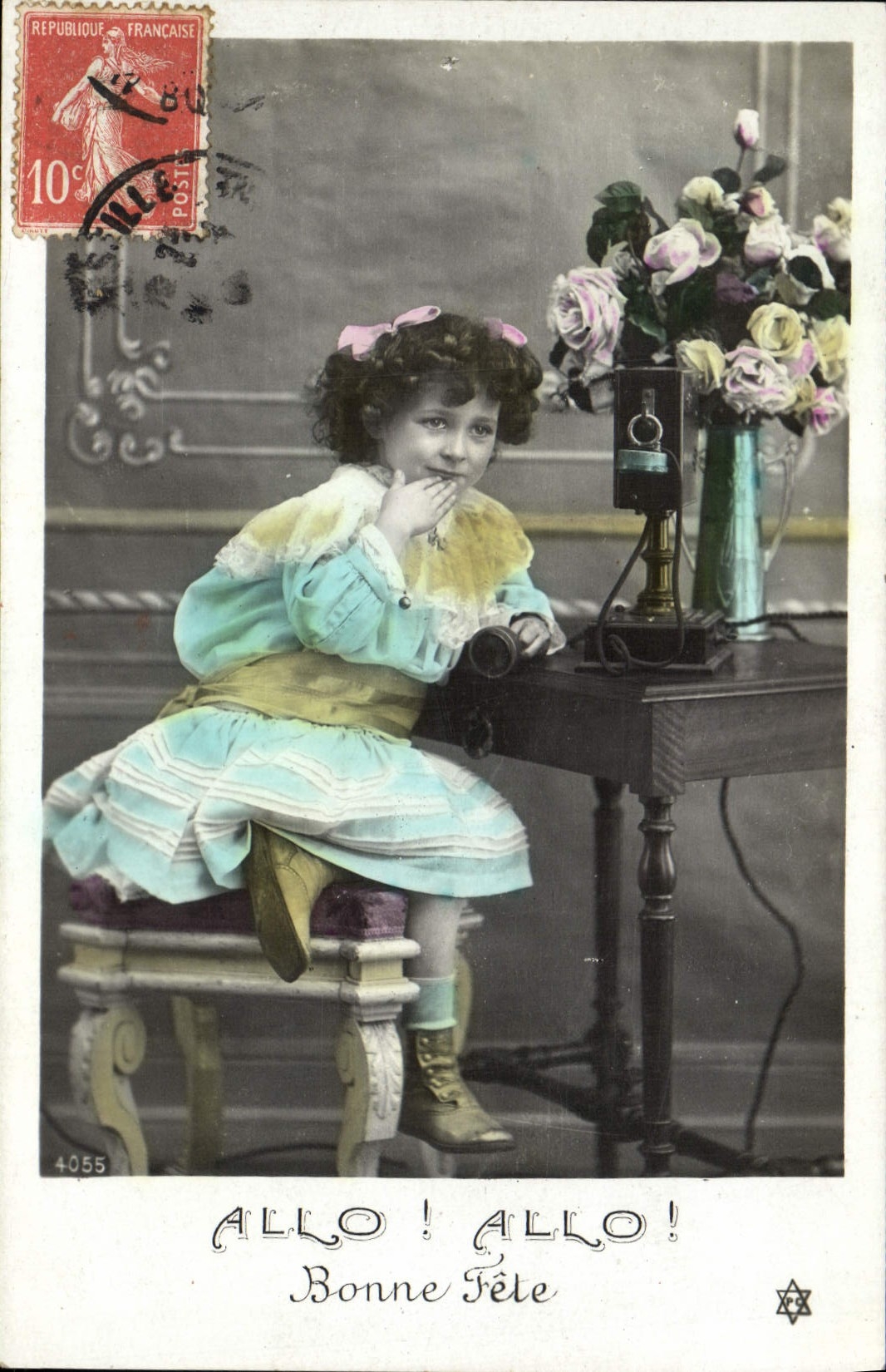 CPA Fantaisie Telephone Enfant 