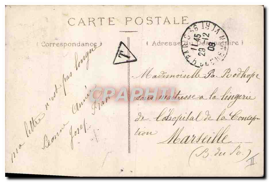 CPA Fantaisie Telephone Enfant  — Rückseite