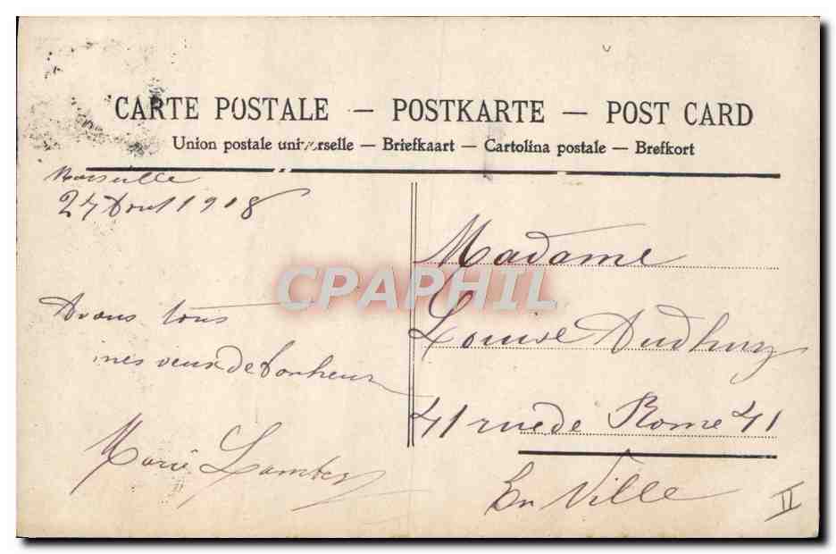 CPA Fantaisie Telephone Enfant  — Rückseite