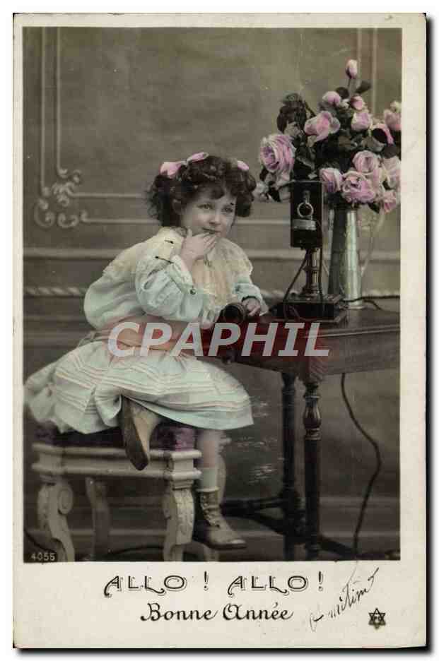 CPA Fantaisie Telephone Enfant