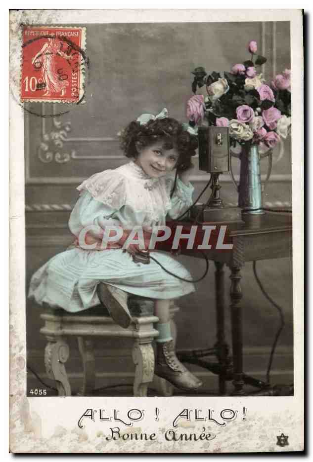 CPA Fantaisie Telephone Enfant