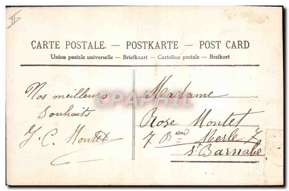 CPA Fantaisie Telephone Enfant — Rückseite