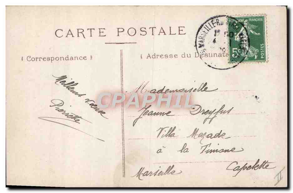 CPA Fantaisie Telephone Enfant — Rückseite