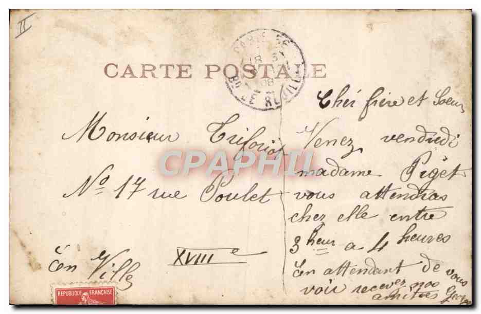 CPA Fantaisie Telephone Enfant  — Rückseite