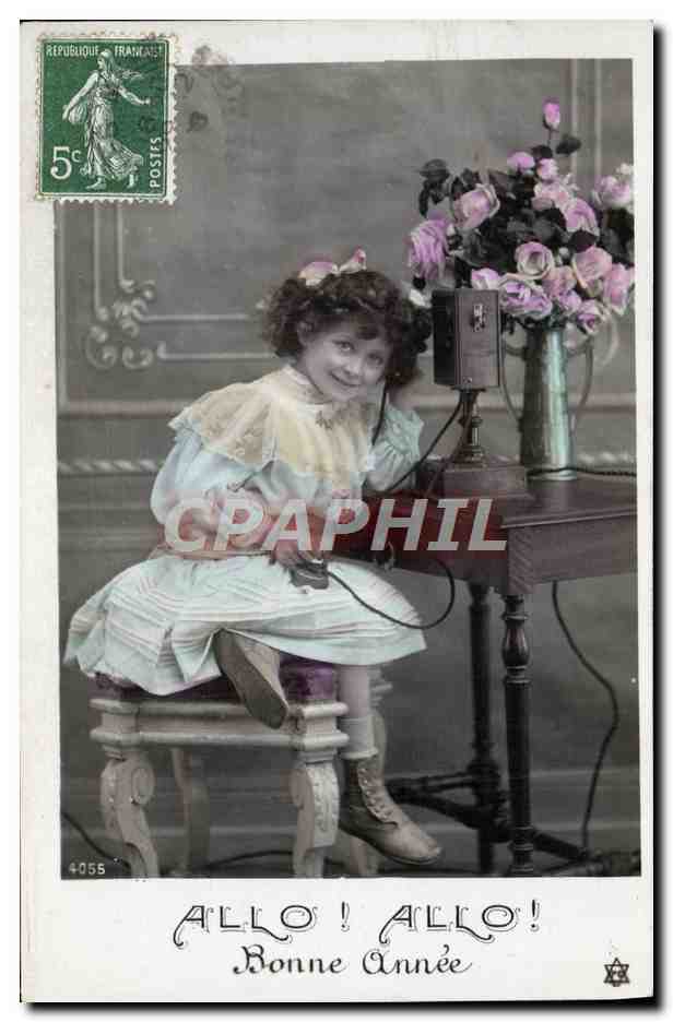 CPA Fantaisie Telephone Enfant 