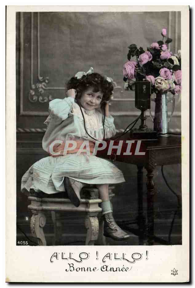 CPA Fantaisie Telephone Enfant 