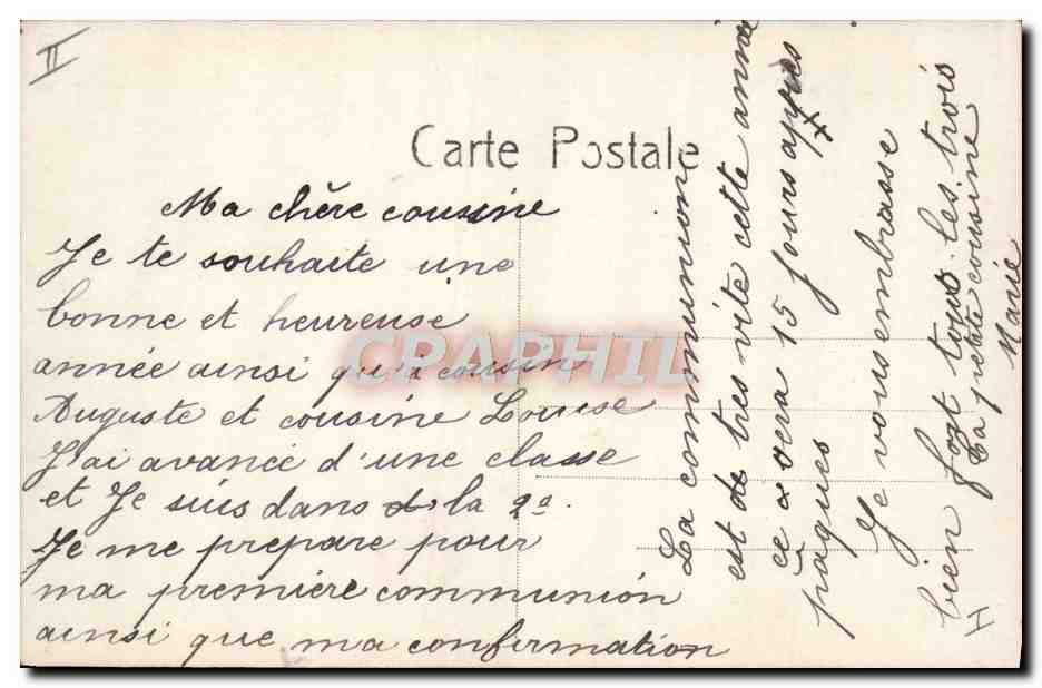 CPA Fantaisie Telephone Enfant — Rückseite