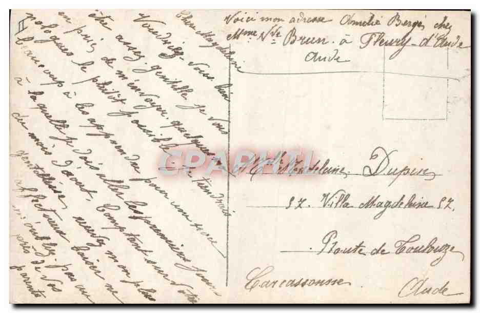 CPA Fantaisie Telephone Femme  — Rückseite